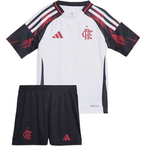 Conjunto Infantil CR Flamengo lI 2025/26 Rubro-Negro - Modelo Torcedor Lançamento